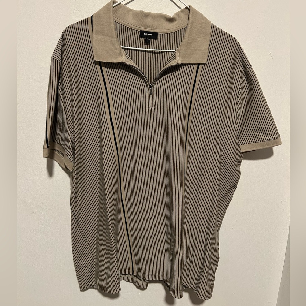 Express men’s polo shirt quarter zip size L
